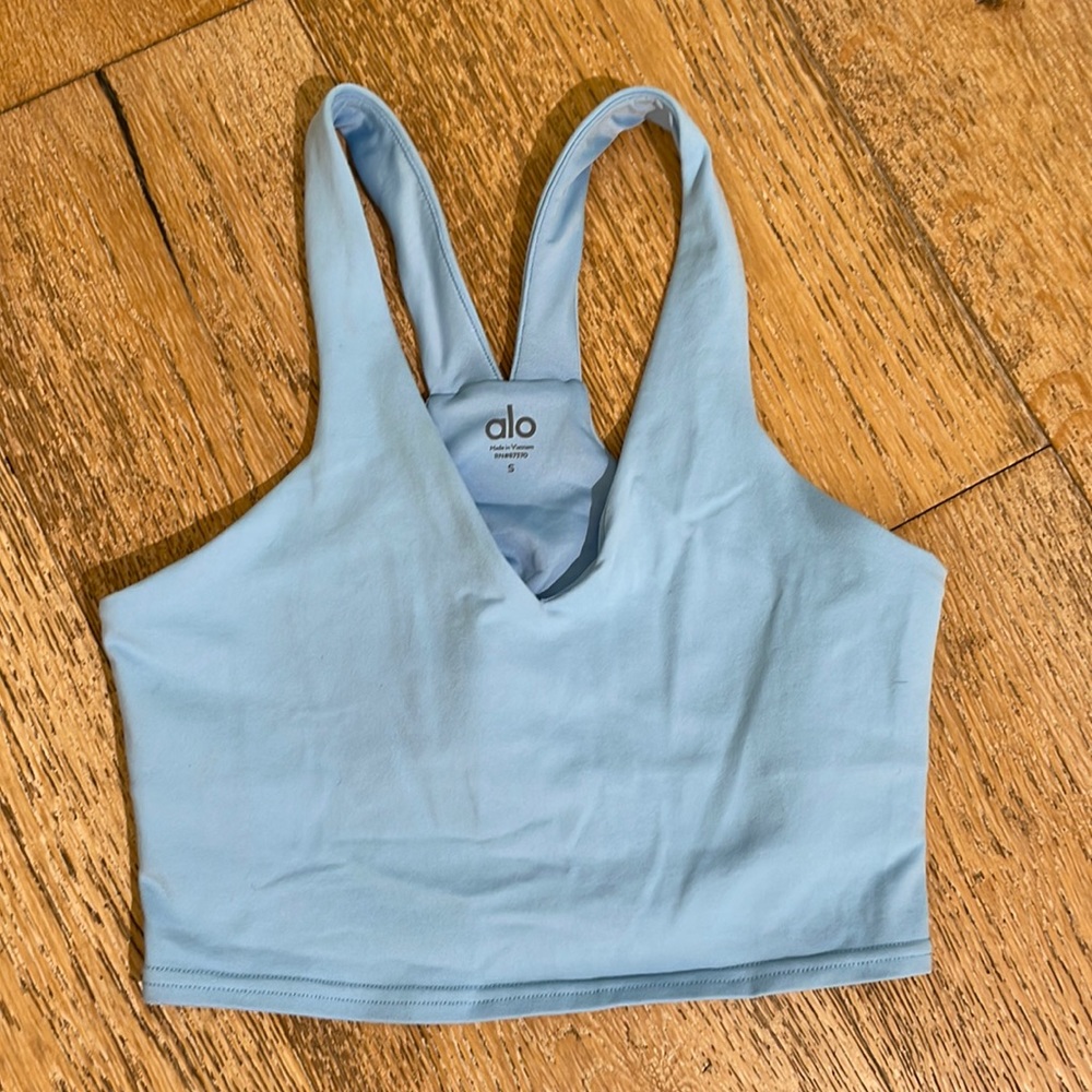 Airbrush Real Bra Tank - Light Blue